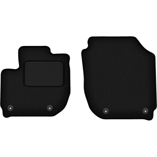 Wielganizator Tappetini Auto Velours Anteriori Adatto Per Honda HR-V Iii (2018-, Crossover) Neri, Set 2 Pz, Con Fissaggi-image