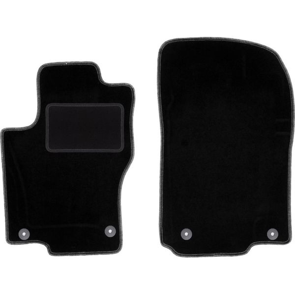 Wielganizator Tappetini Auto Velours Anteriori Adatto Per Mercedes Gle W166 (2011-2015, Suv) Neri, Set 2 Pz, Con Fissaggi-image