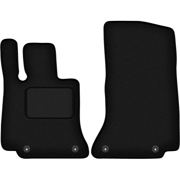 Wielganizator Tappetini Auto Velours Anteriori Adatto Per Mercedes C-Klasa W206 (2021-, Berlina, Station Wagon) Neri, Set 2 Pz, Con Fissaggi-image