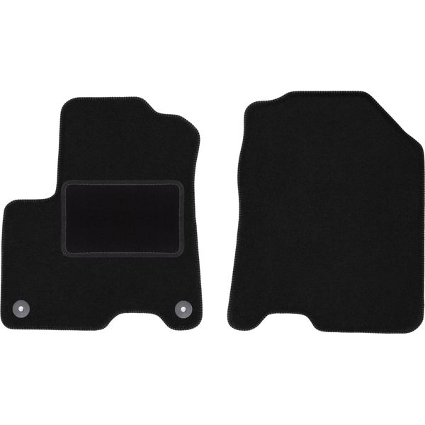 Wielganizator Tappetini Auto Velours Anteriori Adatto Per Kia Eniro / Niro Ev (2016-, Crossover) Neri, Set 2 Pz, Con Fissaggi-image