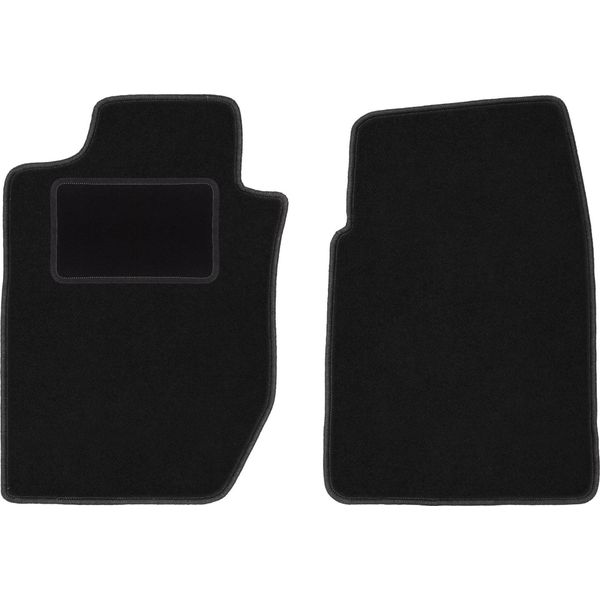 Wielganizator Tappetini Auto Velours Anteriori Adatto Per Dodge Durango I (1997-2003, Suv) Neri, Set 2 Pz, Con Fissaggi-image