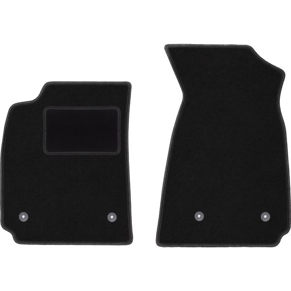 Wielganizator Tappetini Auto Velours Anteriori Adatto Per Audi A4 B5 (1995-1999, Berlina, Station Wagon, Avant) Neri, Set 2 Pz, Con Fissaggi-image