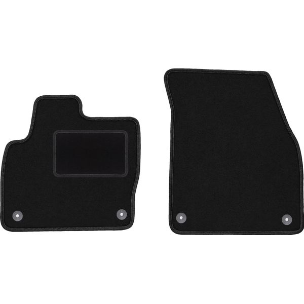 Wielganizator Tappetini Auto Velours Anteriori Adatto Per Range Rover Evoque (2011-2018, Suv) Neri, Set 2 Pz, Con Fissaggi-image