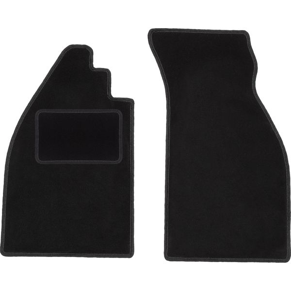 Wielganizator Tappetini Auto Velours Anteriori Adatto Per Volkswagen Garbus (1938-2003, 0) Neri, Set 2 Pz, Con Fissaggi-image