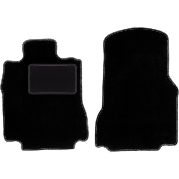 Wielganizator Tappetini Auto Velours Anteriori Adatto Per Mercedes A W168 (1997-2005, Hatchback) Neri, Set 2 Pz, Con Fissaggi-image