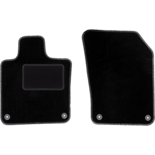 Wielganizator Tappetini Auto Velours Anteriori Adatto Per Volvo S90 Ii (2016-, Berlina) Neri, Set 2 Pz, Con Fissaggi-image