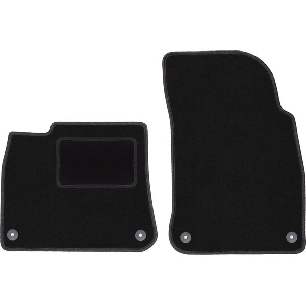 Wielganizator Tappetini Auto Velours Anteriori Adatto Per Porsche Cayenne Iii (2018-, Suv) Neri, Set 2 Pz, Con Fissaggi-image