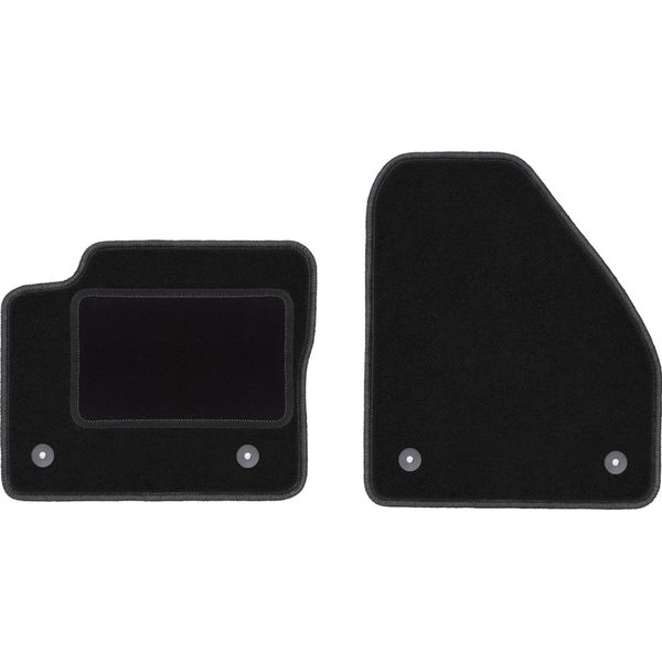 Wielganizator Tappetini Auto Velours Anteriori Adatto Per Jaguar E-Pace (2017-, Suv) Neri, Set 2 Pz, Con Fissaggi-image