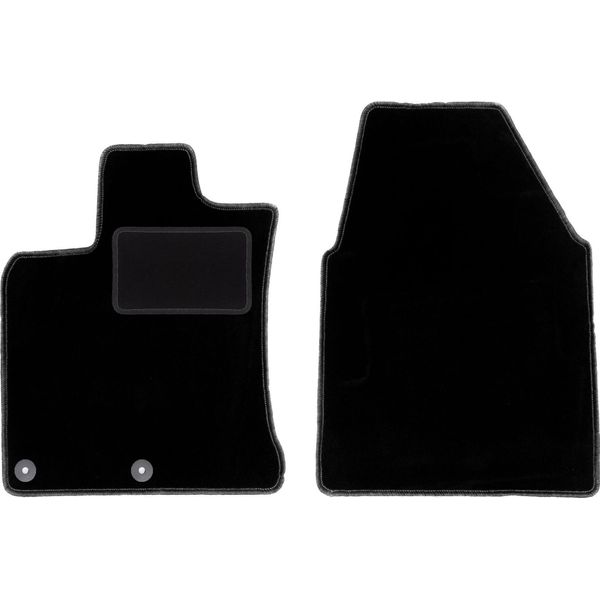 Wielganizator Tappetini Auto Velours Anteriori Adatto Per Nissan Qashqai I J10 (2006-2013, Crossover) Neri, Set 2 Pz, Con Fissaggi-image