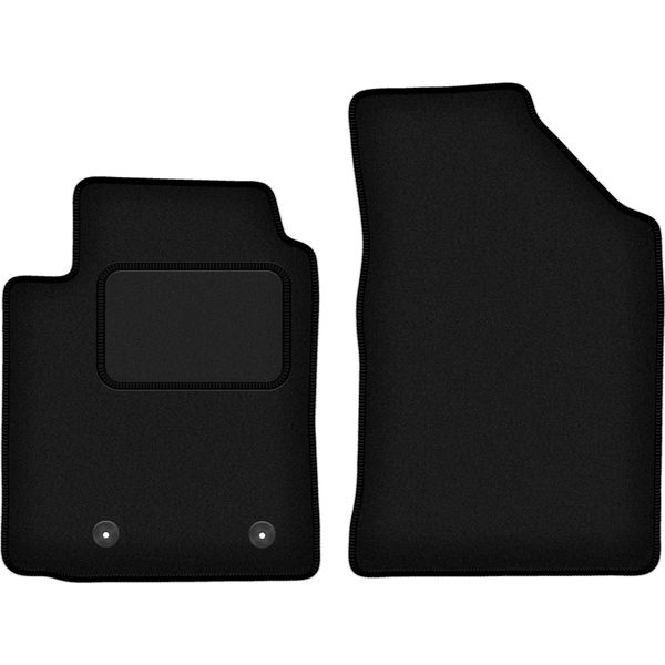 Wielganizator Tappetini Auto Velours Anteriori Adatto Per Toyota Yaris I (1999-2005, 5 Porte) Neri, Set 2 Pz, Con Fissaggi-image