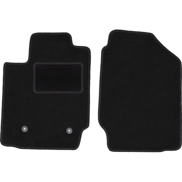 Wielganizator Tappetini Auto Velours Anteriori Adatto Per Toyota Matrix (2002-2010, Hatchback) Neri, Set 2 Pz, Con Fissaggi-image