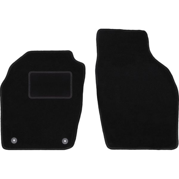 Wielganizator Tappetini Auto Velours Anteriori Adatto Per Opel Agila A (2000-2007, Hatchback) Neri, Set 2 Pz, Con Fissaggi-image