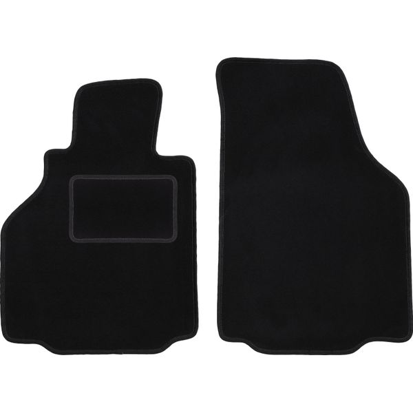 Wielganizator Tappetini Auto Velours Anteriori Adatto Per Porsche Boxster (Typ. 986) (1997-2004, Coupé, Cabriolet) Neri, Set 2 Pz, Con Fissaggi-image