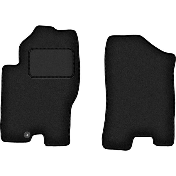 Wielganizator Tappetini Auto Velours Anteriori Adatto Per Nissan Pathfinder (2005-2010, 5 Posti (Pre-Restyling)) Neri, Set 2 Pz, Con Fissaggi-image