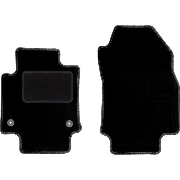 Wielganizator Tappetini Auto Velours Anteriori Adatto Per Toyota RAV4 V (2019-, Suv) Neri, Set 2 Pz, Con Fissaggi-image