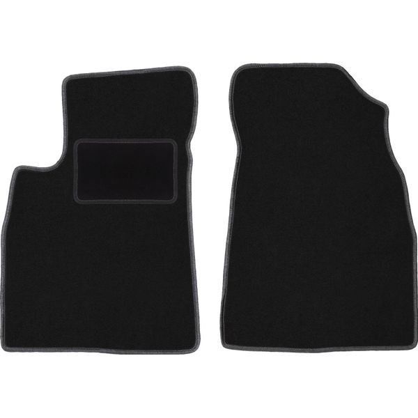 Wielganizator Tappetini Auto Velours Anteriori Adatto Per Kia Opirus (2002-2011, Berlina) Neri, Set 2 Pz, Con Fissaggi-image