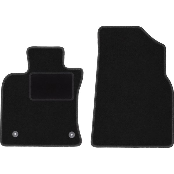 Wielganizator Tappetini Auto Velours Anteriori Adatto Per Toyota Camry Ix (2017-, Berlina) Neri, Set 2 Pz, Con Fissaggi-image