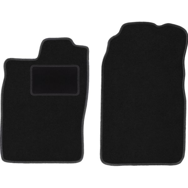 Wielganizator Tappetini Auto Velours Anteriori Adatto Per Saab 900 Ii (1994-1998, Hatchback, Liftback) Neri, Set 2 Pz, Con Fissaggi-image