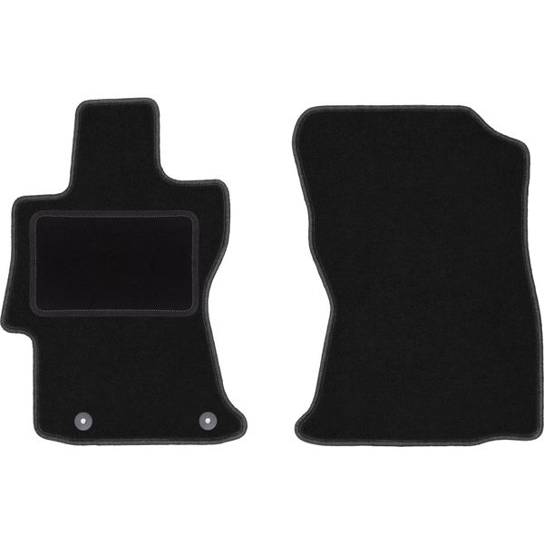 Wielganizator Tappetini Auto Velours Anteriori Adatto Per Subaru Xv Ii (2019-, Suv) Neri, Set 2 Pz, Con Fissaggi-image