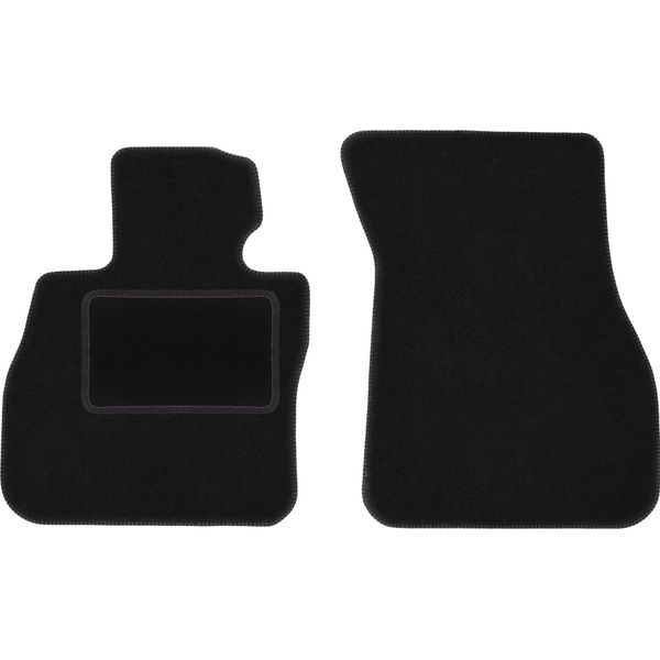 Wielganizator Tappetini Auto Velours Anteriori Adatto Per Bmw 1 F40 (2019-, Hatchback) Neri, Set 2 Pz, Con Fissaggi-image