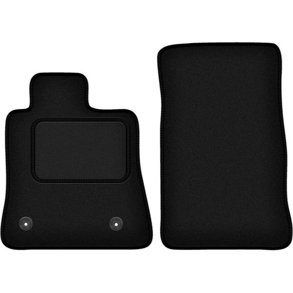 Wielganizator Tappetini Auto Velours Anteriori Adatto Per Chevrolet Camaro Vi (2015-2020, Coupé) Neri, Set 2 Pz, Con Fissaggi-image