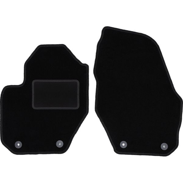 Wielganizator Tappetini Auto Velours Anteriori Adatto Per Volvo S60 Ii (2010-, Berlina) Neri, Set 2 Pz, Con Fissaggi-image