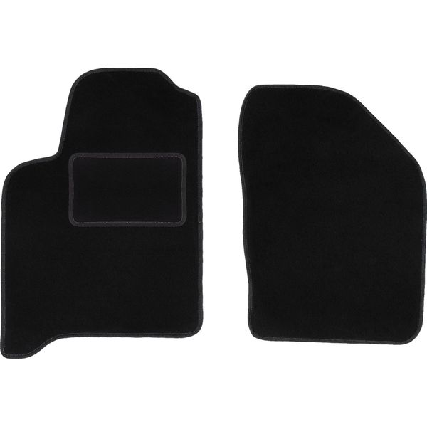 Wielganizator Tappetini Auto Velours Anteriori Adatto Per Renault Scenic I (1996-2003, Minivan) Neri, Set 2 Pz, Con Fissaggi-image