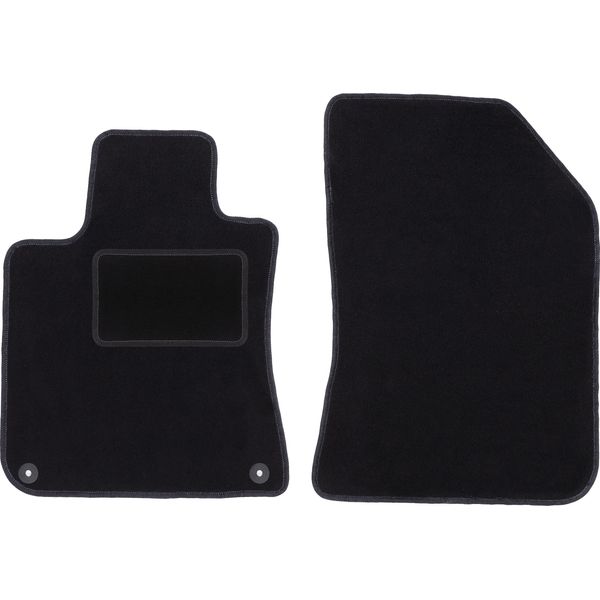 Wielganizator Tappetini Auto Velours Anteriori Adatto Per Peugeot 308 Ii (2013-, Hatchback) Neri, Set 2 Pz, Con Fissaggi-image