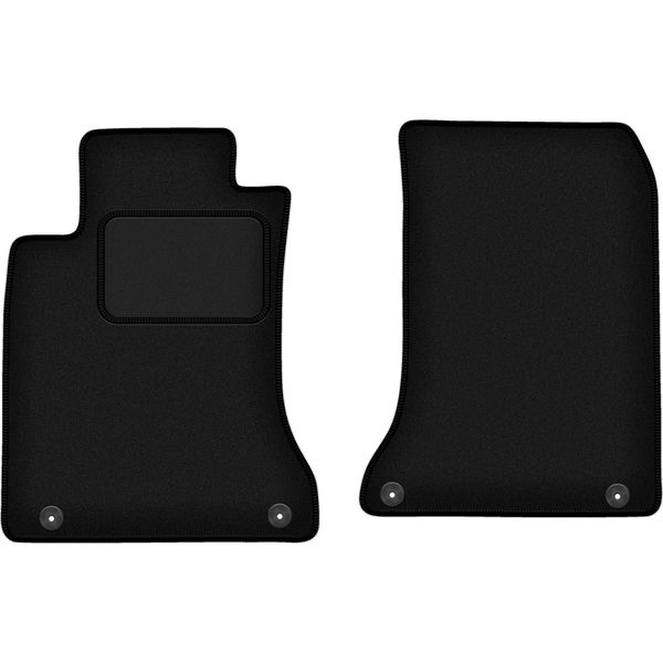 Wielganizator Tappetini Auto Velours Anteriori Adatto Per Infiniti Q30 (2015-2019, Hatchback) Neri, Set 2 Pz, Con Fissaggi-image
