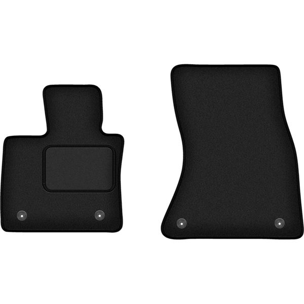 Wielganizator Tappetini Auto Velours Anteriori Adatto Per Bmw X6 F16 (2014-2020, Suv) Neri, Set 2 Pz, Con Fissaggi-image