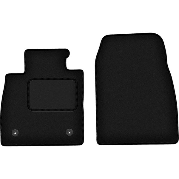 Wielganizator Tappetini Auto Velours Anteriori Adatto Per Ford Puma Ii (2019-, Crossover) Neri, Set 2 Pz, Con Fissaggi-image