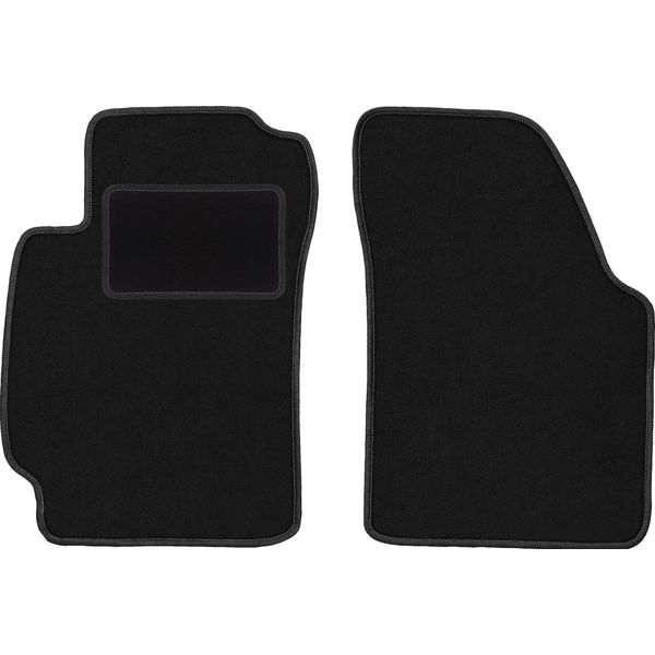 Wielganizator Tappetini Auto Velours Anteriori Adatto Per Honda HR-V I (1999-2006, Crossover) Neri, Set 2 Pz, Con Fissaggi-image