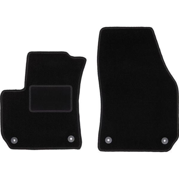 Wielganizator Tappetini Auto Velours Anteriori Adatto Per Opel Zafira B (2005-2014, Minivan) Neri, Set 2 Pz, Con Fissaggi-image