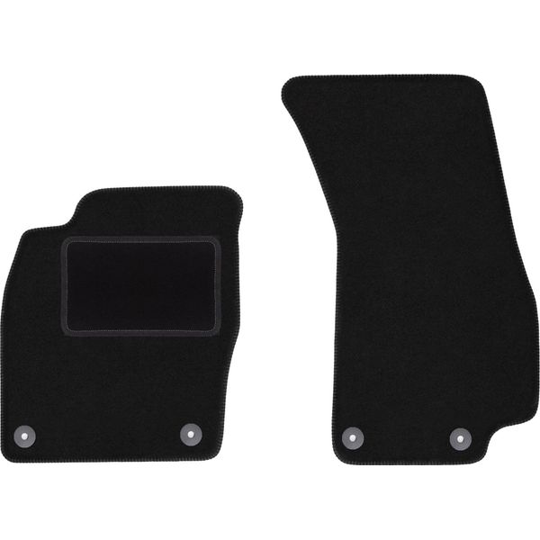 Wielganizator Tappetini Auto Velours Anteriori Adatto Per Audi A8 D5 4N (2017-, Berlina) Neri, Set 2 Pz, Con Fissaggi-image