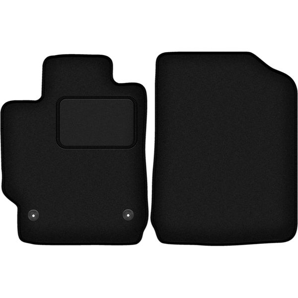 Wielganizator Tappetini Auto Velours Anteriori Adatto Per Toyota Camry Vii (2007-2011, Berlina) Neri, Set 2 Pz, Con Fissaggi-image