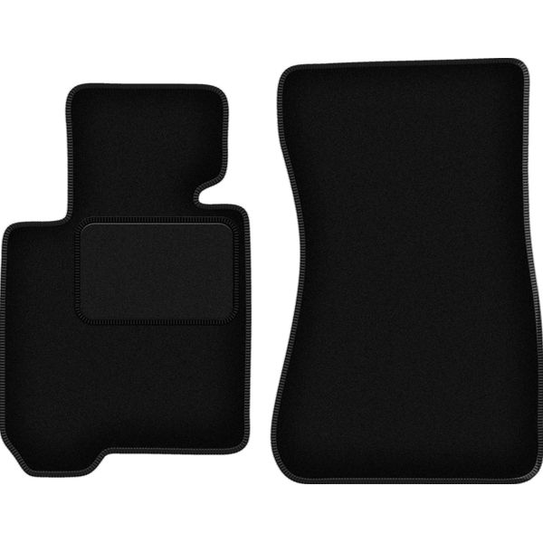 Wielganizator Tappetini Auto Velours Anteriori Adatto Per Bmw Z4 E89 (2009-2019, 0) Neri, Set 2 Pz, Con Fissaggi-image