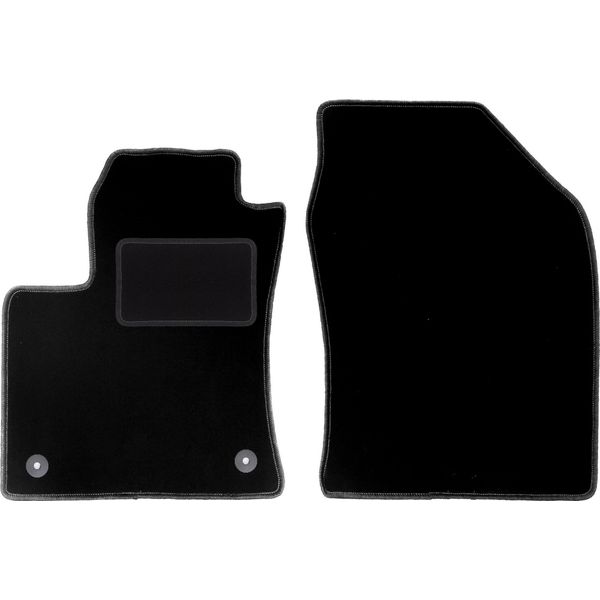 Wielganizator Tappetini Auto Velours Anteriori Adatto Per Toyota Prius Iv (2017-, Hatchback) Neri, Set 2 Pz, Con Fissaggi-image