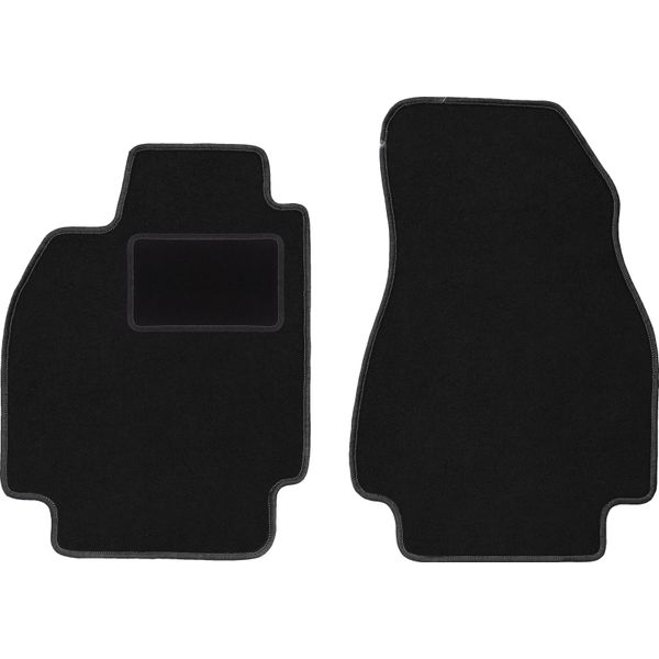 Wielganizator Tappetini Auto Velours Anteriori Adatto Per Renault Megane Ii Cc (2003-2010, Coupé, Cabriolet) Neri, Set 2 Pz, Con Fissaggi-image
