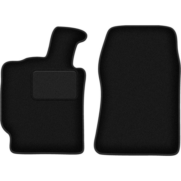 Wielganizator Tappetini Auto Velours Anteriori Adatto Per Lancia Thesis (2001-2009, Berlina) Neri, Set 2 Pz, Con Fissaggi-image