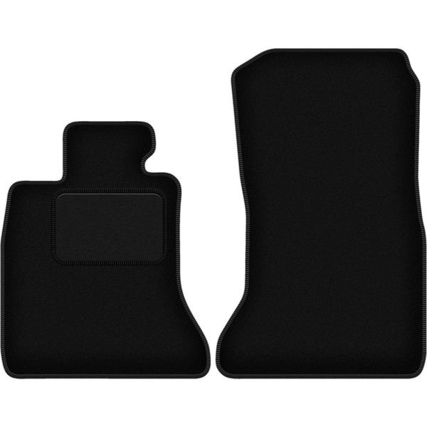 Wielganizator Tappetini Auto Velours Anteriori Adatto Per Bmw 7 F02 (2008-2015, Lunga) Neri, Set 2 Pz, Con Fissaggi-image
