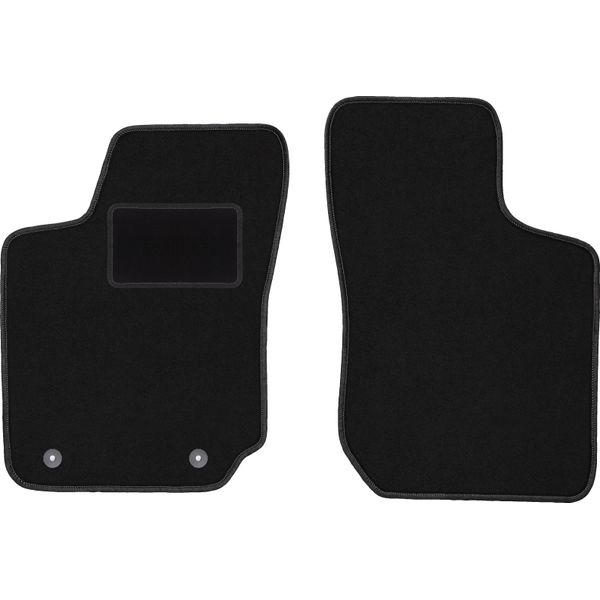 Wielganizator Tappetini Auto Velours Anteriori Adatto Per Opel Corsa B (1993-2001, Hatchback) Neri, Set 2 Pz, Con Fissaggi-image