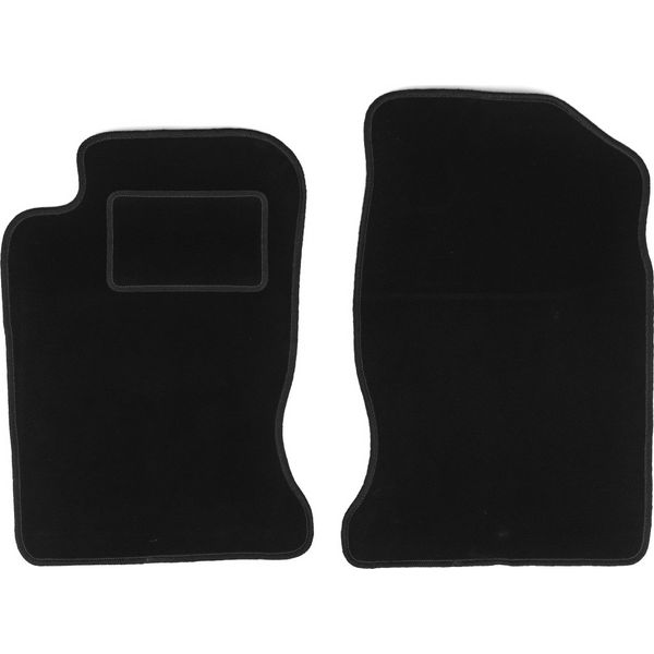 Wielganizator Tappetini Auto Velours Anteriori Adatto Per Toyota Carina E (1992-1998, Station Wagon, Berlina) Neri, Set 2 Pz, Con Fissaggi-image