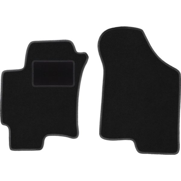 Wielganizator Tappetini Auto Velours Anteriori Adatto Per Hyundai Coupe Ii Gk (2001-2008, Coupé) Neri, Set 2 Pz, Con Fissaggi-image