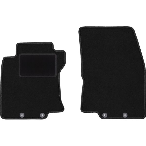 Wielganizator Tappetini Auto Velours Anteriori Adatto Per Nissan X-Trail Iii T32 (2013-2017, Suv) Neri, Set 2 Pz, Con Fissaggi-image