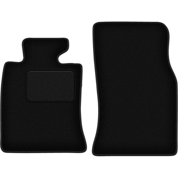 Wielganizator Tappetini Auto Velours Anteriori Adatto Per Mini Clubman R55 (2006-, Hatchback) Neri, Set 2 Pz, Con Fissaggi-image
