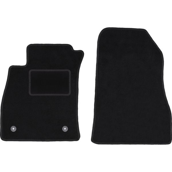 Wielganizator Tappetini Auto Velours Anteriori Adatto Per Nissan Juke F15 (2010-2017, Crossover) Neri, Set 2 Pz, Con Fissaggi-image