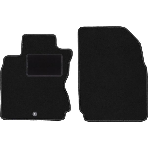 Wielganizator Tappetini Auto Velours Anteriori Adatto Per Nissan Note I E11 (2006-2012, Minivan) Neri, Set 2 Pz, Con Fissaggi-image
