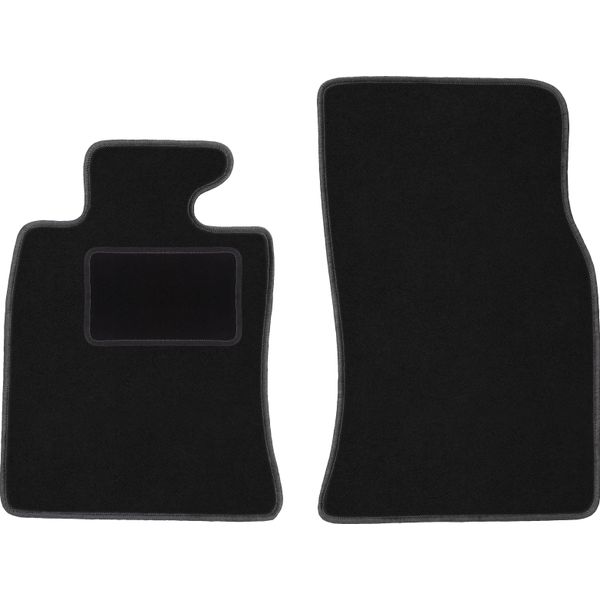Wielganizator Tappetini Auto Velours Anteriori Adatto Per Mini Cooper Ii R57 (2006-2013, Cabriolet) Neri, Set 2 Pz, Con Fissaggi-image