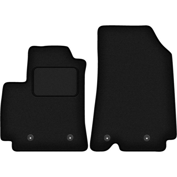 Wielganizator Tappetini Auto Velours Anteriori Adatto Per Renault Arkana (2021-, Crossover) Neri, Set 2 Pz, Con Fissaggi-image