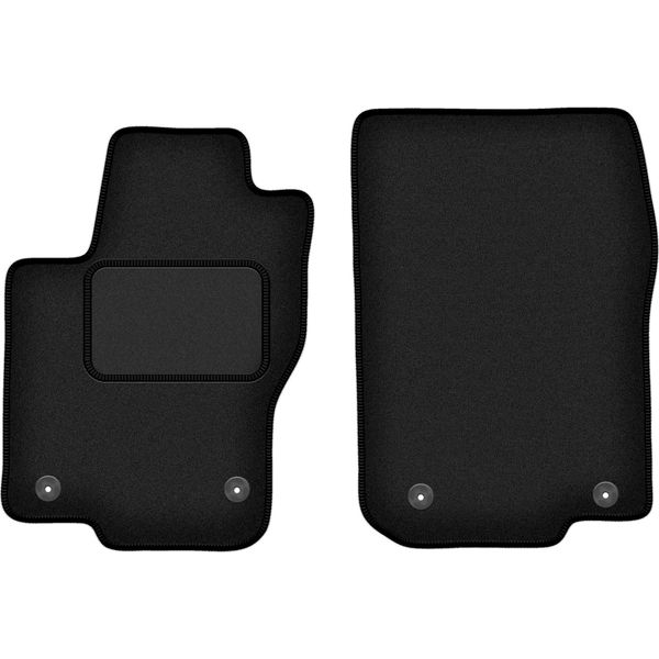 Wielganizator Tappetini Auto Velours Anteriori Adatto Per Mercedes Gls (2015-, Suv) Neri, Set 2 Pz, Con Fissaggi-image